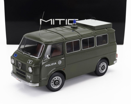 Alfa Romeo F12 Minibus 1 Serie Polizia Police 1970 Green - Mitica 1:18 Pre-order 